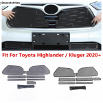 For Toyota Highlander / Kluger - 2024 Car Front Grille ect Net Screening ert Mesh Protection Kit Exterior Accessories For Hybrid Version