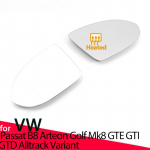 K&uuml;te k&uuml;ljepeegli klaas l&auml;&auml;tse ukse tiiva tahavaate peegli klaas Volkswagen VW Passat B8 Arteon GTE Alltrack Variant 2015-23 1pc Right