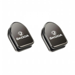 2 tk metallist autokujunduse hoiukonksud Korraldaja Skoda Octavia Superb Rapid Kodiaq Karoq Fabia Kamiq Citigo Yeti Scala Enyaq jaoks 2Pcs C-Black