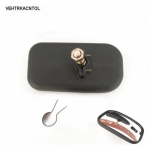 VEHTRKACNTOL Clamp Mount Forklift Car Truck Front Wheel Mirror Side Mirror Blind Spot Rearview Mirror 16x8 cm