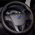 Hand-stitched black non-slip Leather car Steering Wheel Cover For VOLVO XC60 S60 V40 V60 S40 2011-2017 auto parts 2