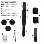 Lihasstimulatsiooniv&ouml;&ouml; Elektriline ABS-stimulaator Treener EMS K&otilde;hulihaste harjutused Toniseerivad rihmad Fitness Treening J&otilde;usaalitreening