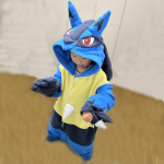 Lucario Kigurumi Laste &Uuml;hesosaline P&uuml;ksid Poiste &Uuml;hesosaline Pidžaama Multifilmi Cosplay Kost&uuml;&uuml;m J&otilde;uludeks Halloweeni Fliisist Magamisriided Anime Koduriided Peo Pidžaamad 100