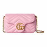 Gucci GG Marmont Mini &otilde;lakott Naiste &otilde;lakott Heleroosa 841290-AAGJE-5825 Basic Set (Bag+Dust Bag)