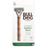 Bulldogi nahahooldus meestele, ehtne bambusest pardel, 1 raseerija, 2 padrunit