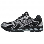 ASICS GEL Nimbus 10.1 Low top Casual Running Shoes Unisex Black Silver 1203A820-001 39.5