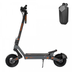 Kukirin G4 elektriline t&otilde;ukeratas, 2000W, 60V 20Ah, maksimaalne kiirus 70km/h, s&otilde;iduulatus 75km, 11 maastikuvakumrehvid, kokkupandav, LED esituled Scooter+Handlebar Bag (Split Up) must/oranž