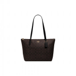 Coach t&otilde;mblukuga &uuml;laosaga kott 30 Monogramm PVC kott Ostukott &Otilde;lakott Suur naiste kott Tume pruun 4455-IMAA8 Basic Set (Bag+Dust Bag)