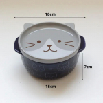 Loomingulised keraamilised kausid Multifilmi kassi koerte kaanega keraamilised nuudlikausid Armsad loomasuppide salatite puuviljakaussikarp Dekoratiivsed lauan&otilde;ud