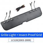 For Toyota Land Cruiser Prado 120 2003-2009 front grill Net Light, Lc120 Middle Net Decorative Light Modification Accessories 03-2009 Grille light