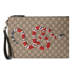 Gucci korallmadu tr&uuml;kiga vintage logo eemaldatava randmepaelaga l&otilde;uendi ja nahast k&auml;ekott Meeste k&auml;ekott eebenipuu must 473904-GZN1N-8666 Gift Set(Basic Set+Box+Shopping Bag)