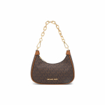 Michael Kors Monogrammi Logoga Kaetud L&otilde;uendi ja Nahast T&otilde;mblukuga Sidur Naiste K&auml;ekotid Pruun 35R3G4CC1B-BROWN Basic Set (Bag+Dust Bag)