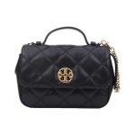 Tory Burch TB-Willa &Uuml;hev&auml;rviline Tepitud Klapp Kett Magnetiline Kinnisega Nahast Ruudukujuline &Otilde;la Crossbody K&auml;ekott Naiste k&auml;ekott Must 153399-001 Basic Set (Bag+Dust Bag)