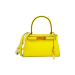Tory Burch Lee Radziwill Signature V&otilde;ti ja Lukk Reguleeritav Eemaldatav Crossbody Rihm Nahast V&auml;ike &Otilde;lakott Naiste k&auml;ekotid Kollane 56912-739 Basic Set (Bag+Dust Bag)