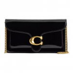 Coach Tabby 21 Metalllogo Kl&otilde;pskinnitus Nahast Crossbody Kott V&auml;ike Naiste kotid Must CW554-B4BK Basic Set (Bag+Dust Bag)