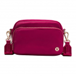 Lululemon Everywhere 2L Metalllogo Nailonist Crossbody kott Naiste kotid S&uuml;gavpunane LU9C80S-073255 Dark Red