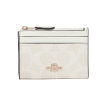 Coach Skinny ID-kaardi hoidja 11 Nahk ja PVC V&otilde;tmehoidja Kaardihoidja Mini Naiste aksessuaarid Glacier-White 88208-IMRFF Basic Set (Bag+Dust Bag)