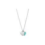Tiffany & Co. Return To Tiffany Topelt S&uuml;damikuga Silt Mini 925 H&otilde;be Emailitud Kaelakee Naiste kaelakee GRP06366,27125107 Box,16