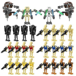 28 tk Star Warsi Minifiguuri Lahingudroidide ehitusklotside komplekt Kindral Grievous Droideka Lahingudroidid Tegevuskujud
