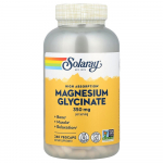 Solaray K&otilde;rge Imendumisega Magneesiumgl&uuml;tsinaat 350mg Taimsed Kapslid, 240 tk 240 pcs - 1 ea
