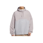 Nike SS25 Spordiklassikaline niiskust juhtiv kiiresti kuivav hingav tuulejope Meeste jakid &Uuml;likoolihall Helehall IB7558-009 L white
