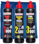 Menzerna Poleerpastade Komplekt 1000 2500 3000 Autov&auml;rvi Poleerimiseks