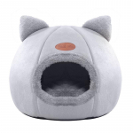 Uus s&uuml;gava une mugavus talvel kassivoodi V&auml;ike matt Korv V&auml;ike koeramaja Tooted Lemmikloomad Telk Hubane koopapesa siseruumides Cama Gato M 33X33X33cm helehall v&auml;rv