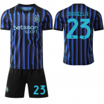 2025-26 Uus Inter Milani kodus&auml;rk #9 Thuram #23 Barella #10 Lautaro Jalgpallis&auml;rgid S