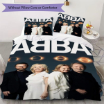 ABBA Mustriga Voodipesu Tekikott Padjap&uuml;&uuml;r Kodu Kaunistus S&uuml;nnip&auml;evakingitus (1 * tekikott + 2 * padjap&uuml;&uuml;ri ilma s&uuml;damikuta)04 135x200cm white