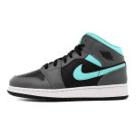 Jordan 1 Mid GS Grey Aqua 554725-063 36.5