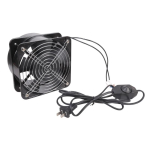 K&otilde;rge j&otilde;udlusega jahutusventilaator 150 mm Reguleeritav kiirus 2300 p/min 220 V Ventilatsiooniventilaator k&ouml;&ouml;kidesse vannitubadesse 1 gray