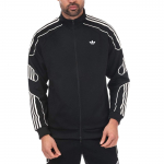Adidas Originals Flamestrike Klassikaline Seeria Triibuline T&otilde;mblukuga &Otilde;lalt Pikkade Varrukatega Jakk Meeste Jakid DU8111 S