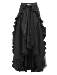Suuruses Naiste Steampunk Gooti Viktoriaanlik Kleit Ruffleseeritud Seelikuga 3XL black