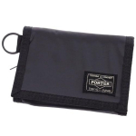 PORTER Nailonist Kerge Must Kolmekordne Rahakott, Hingav, [CAPSULE] 555-06439 1. must