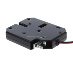 12V 24V DC Elektrooniline Solenoidlukk V&otilde;tmeta Tsingisulamist ja Terasest Riiv Nutika Pakikapi ja Magnetkapi Juhtimiseks (Black,73*56*13MM) must