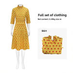 Fantastilise h&auml;rra Rebase Cosplay Kost&uuml;&uuml;m Pol&uuml;esterkangas Halloweeni Rolli m&auml;ngimise Peole L yellow