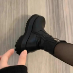 Uued Talvised Punk Stiilis Naiste Pahkluusaapad Mood Paks Tald Lukud Gooti L&uuml;hike Saabas Daamidele Elegantsed Platvormiga Madalad Kingad 35