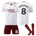 Arsenal 2025/26 v&otilde;&otilde;rsil komplekt #8 &Oslash;DEGAARD Sporditreeningu komplekt sokkidega 16 valge