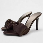 Temperament Stiletto sussid Suvised uued &uuml;mara ninaga avatud ninaga vibukattega jalaga libisemiskindlad kulumiskindlad &uuml;herealised k&otilde;rge kontsaga kingad 35