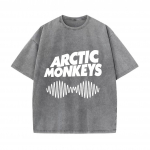 Arctic Monkeys'i inspireeritud T-s&auml;rk - Albumite loendi kritseldusprindiga vintage T-s&auml;rk meestele naistele hiphop punk l&uuml;hikeste varrukatega T-s&auml;rgid t&auml;navamood S