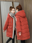 Naiste Slim Fit Korea stiilis keskmise pikkusega udusule puuvillane talvejope M (100-110 jin)