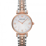 Emporio Armani AR1683 Gianni T-Bar Kahev&auml;rviline Naiste K&auml;ekell 32mm Heleroosa
