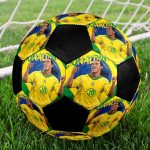 1 tk Ronaldinho jalgpall Suurus 5 Sisejalgpall Moodne V&auml;rviline Tagahoovi m&auml;ng - Suurep&auml;rane spordif&auml;nnidele Kingitus HE50 yellow