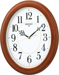 Seiko kell Seiko kell Seinakell Raadiojuhitav Analoog Ovaalne Puidust raam Pruun puidust viimistlus KX390B (Seiko kell) pruun