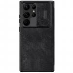 Samsung Galaxy S23 Ultra &uuml;mbris Nillkin CamShield Flip nahast &uuml;mbris &Otilde;huke liuguriga kaamerakate Samsung S22 Plus 5G jaoks Objektiivi kate for S23