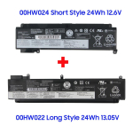 Laetav liitiumaku Lenovo ThinkPad T460S T470S T480S 00HW024 00HW022 s&uuml;learvutile 3562mAh / 55Wh 00HW024 Short Style