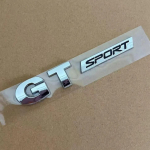 1X 3D ABS Kroom H&otilde;be Must Punane GT Sport GTSPORT Polo Passat Golf 5 MK5 Edition Embleem M&auml;rk Autokleebis