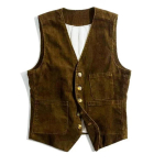 Kevadine ja S&uuml;gisene Meeste T&ouml;&ouml;riietus Retro Vest Meestele Sametvest Camisole Meeste Jakk L pruun