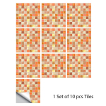 10 tk/komplekt 10/15/20/30cm Lamedad Marmorist Mosaiik K&otilde;vad Plaadid Seinakleebis K&ouml;&ouml;k Vannituba P&otilde;rand Diagonaalne Dekoratsioon Tapeet PVC Kunst Seinamaal 10cmX10cmX10pcs gray