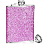 LMETJMA 8oz 230ML Hip Flask Roostevaba teras S&auml;delev Bling Alkoholiklaas Naistele Lekkekindel T&uuml;druk Whiskey Flask Tasku Flask JT376